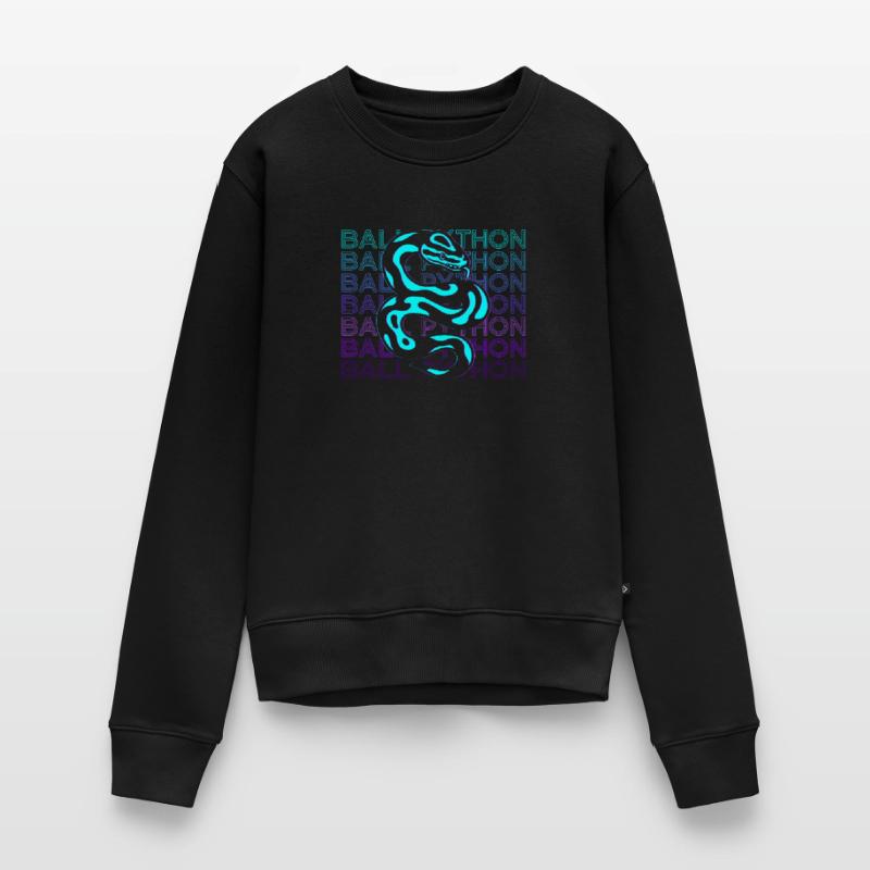 Kugelpython Schlange Retro Geschenk Frauen Premium Bio Pullover