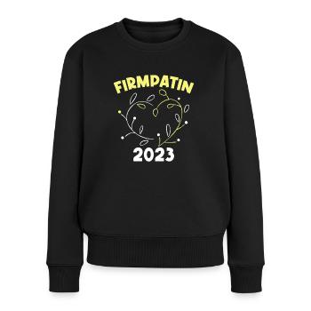 Firmpatin 2023 Firmung - Frauen Premium Bio Pullover - Schwarz - Vorne - Julia (174cm)