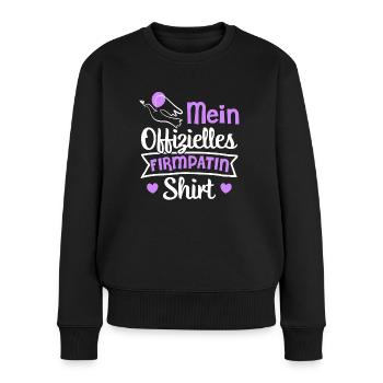 Mein offizielles Firmpatin - Frauen Premium Bio Pullover - Schwarz - Vorne - Julia (174cm)