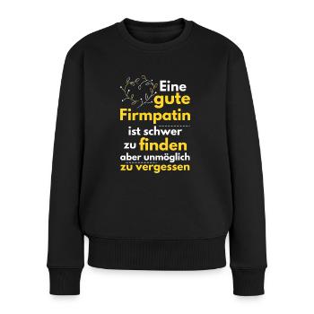 Eine gute Firmpatin ist schwer zu finden Firmung - Frauen Premium Bio Pullover - Schwarz - Vorne - Julia (174cm)