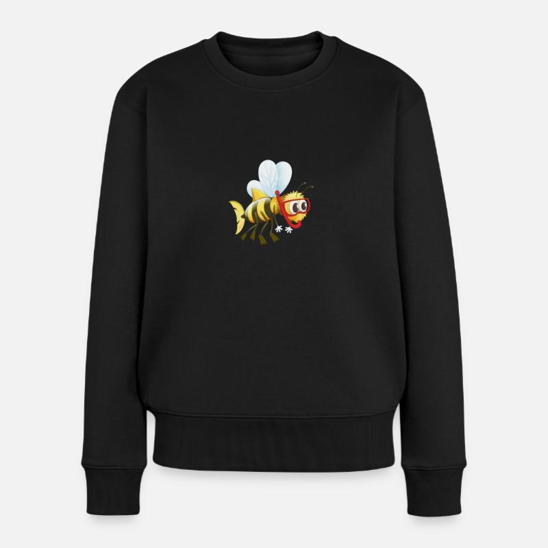 Kalifornischer Hummel Fisch - Frauen Premium Bio Pullover - Schwarz