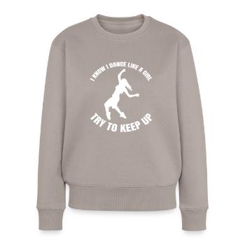 Danseuse Ballerine Cadeau Cours de Danse Ballet - Pull Premium bio Femme - taupe - Devant - Julia (174cm)
