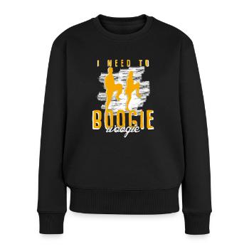 Boogie Woogie Tanz Boogie-Woogie Swing - Frauen Premium Bio Pullover - Schwarz - Vorne - Julia (174cm)