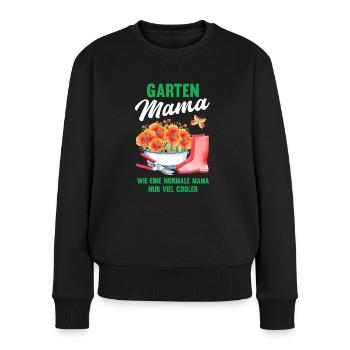 Garten Mama Lustiger Spruch Geschenk Damen - Frauen Premium Bio Pullover - Schwarz - Vorne - Julia (174cm)