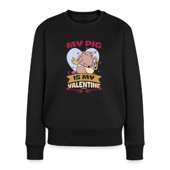 Pig Pig PigLet Sow Pigs Gift - Women's Premium Organic Jumper - black - Front - Julia (174cm)