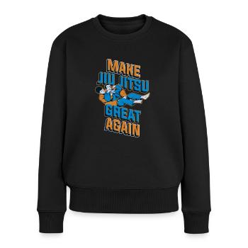 Rendre le Jiu Jitsu Grand Encore Cadeau Jiu Jitsu - Pull Premium bio Femme - noir - Devant - Julia (174cm)