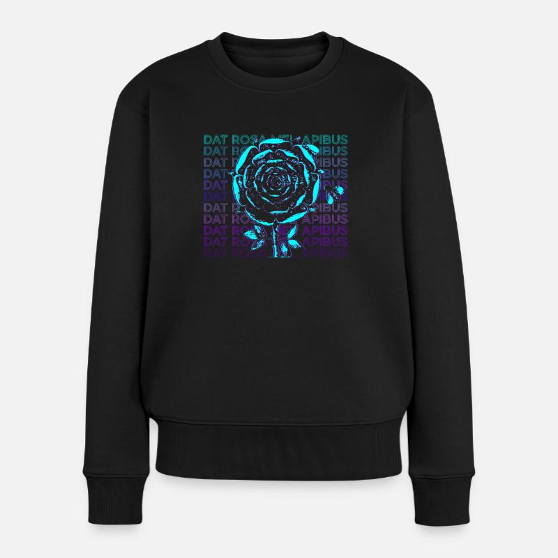 Dat Rosa Mel Apibus Rosicrucian Emblème Cadeau - Pull Premium bio Femme - noir