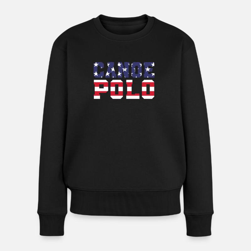 Kanupolo USA - Frauen Premium Bio Pullover - Schwarz