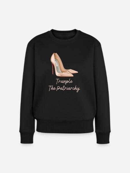 Piétiner la citation patriarcale Crash Shoe Girl - Pull Premium bio Femme - noir