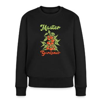 Tomate - Frauen Premium Bio Pullover - Schwarz - Vorne - Julia (174cm)