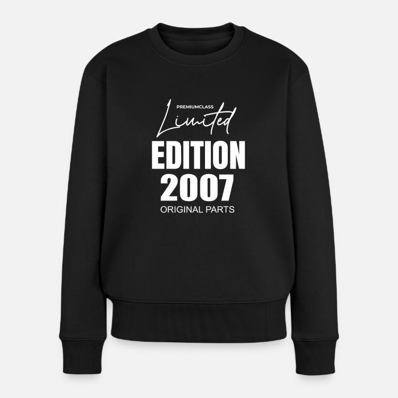 Limited Edition 2007 - Frauen Premium Bio Pullover - Schwarz