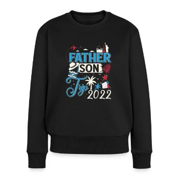 Father Son Trip 2022 Summer Sun Beach Vacation - Women's Premium Organic Jumper - black - Front - Julia (174cm)