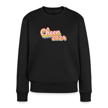 Cheer 2024 Arc-en-ciel pour les chefs d’école - Pull Premium bio Femme - noir - Devant - Julia (174cm)