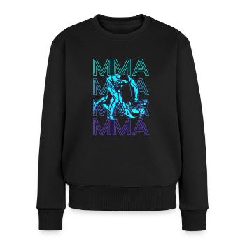 MMA Arts Martiaux Mixtes Rétro - Pull Premium bio Femme - noir - Devant - Julia (174cm)