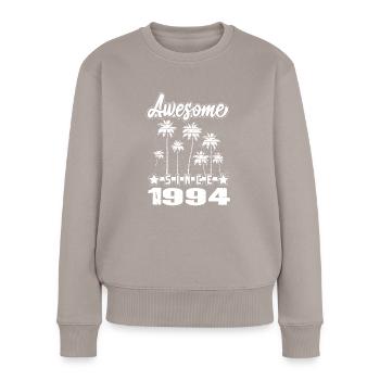 Awesome Since 1994 - Women's Premium Organic Jumper - taupe - Front - Julia (174cm)