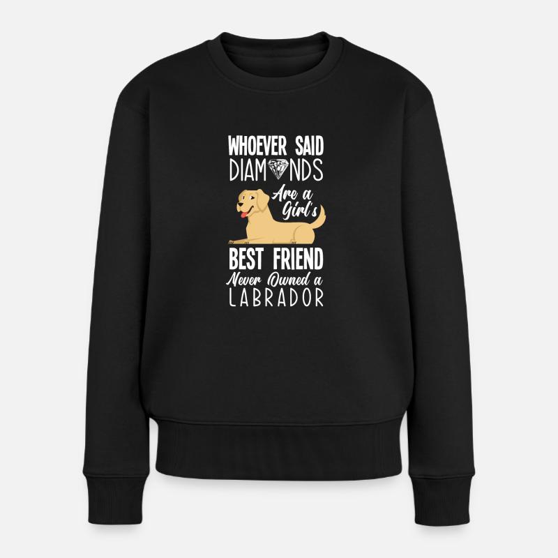 Labrador - Frauen Premium Bio Pullover - Schwarz