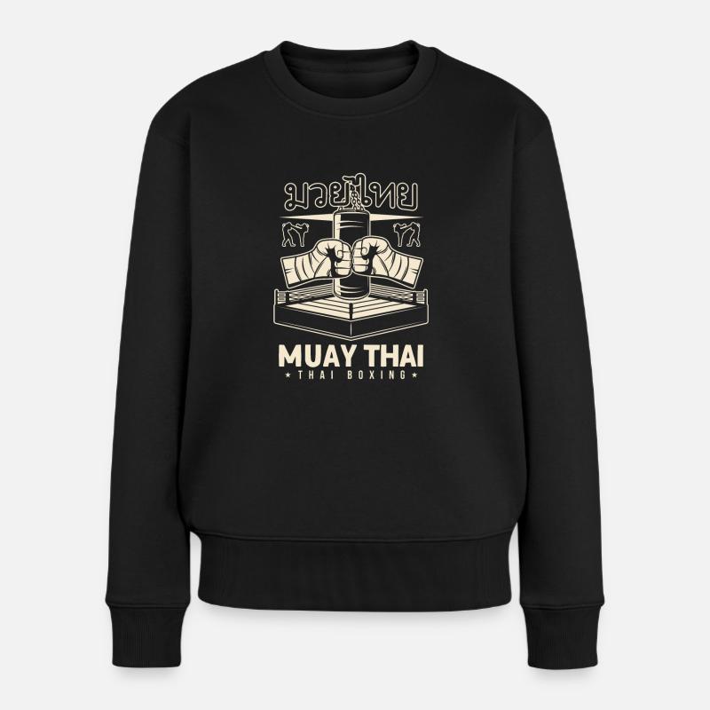 Thailand - Frauen Premium Bio Pullover - Schwarz
