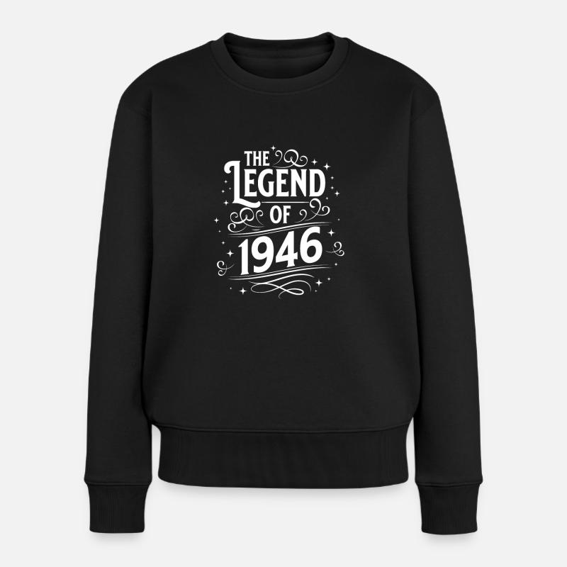 La légende de l’anniversaire de 1946 - Pull Premium bio Femme - noir
