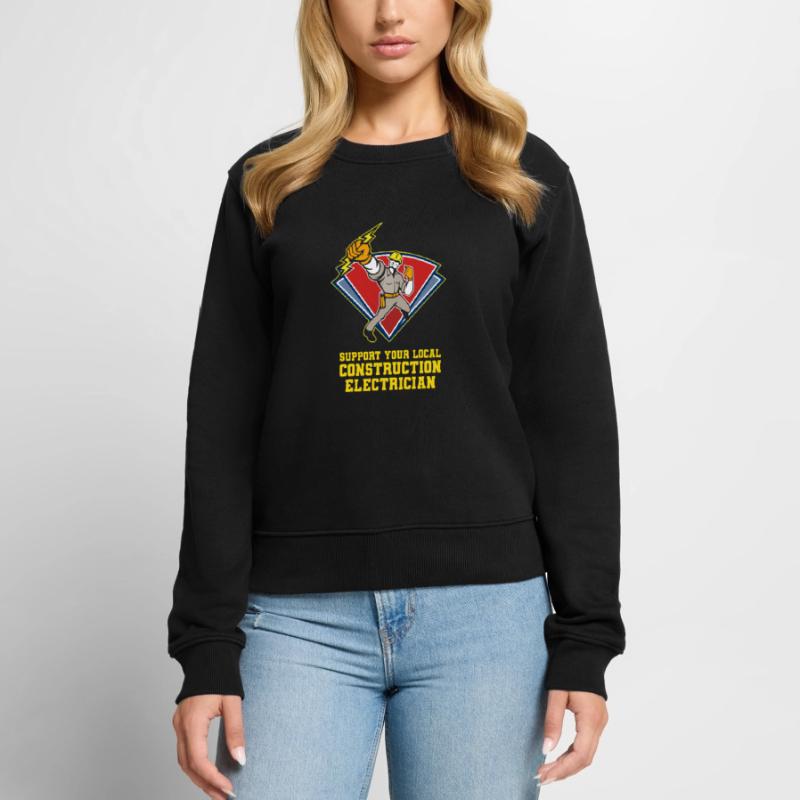 Electrician Electrical Engineer Electronics Technician Women's Premium Organic Jumper