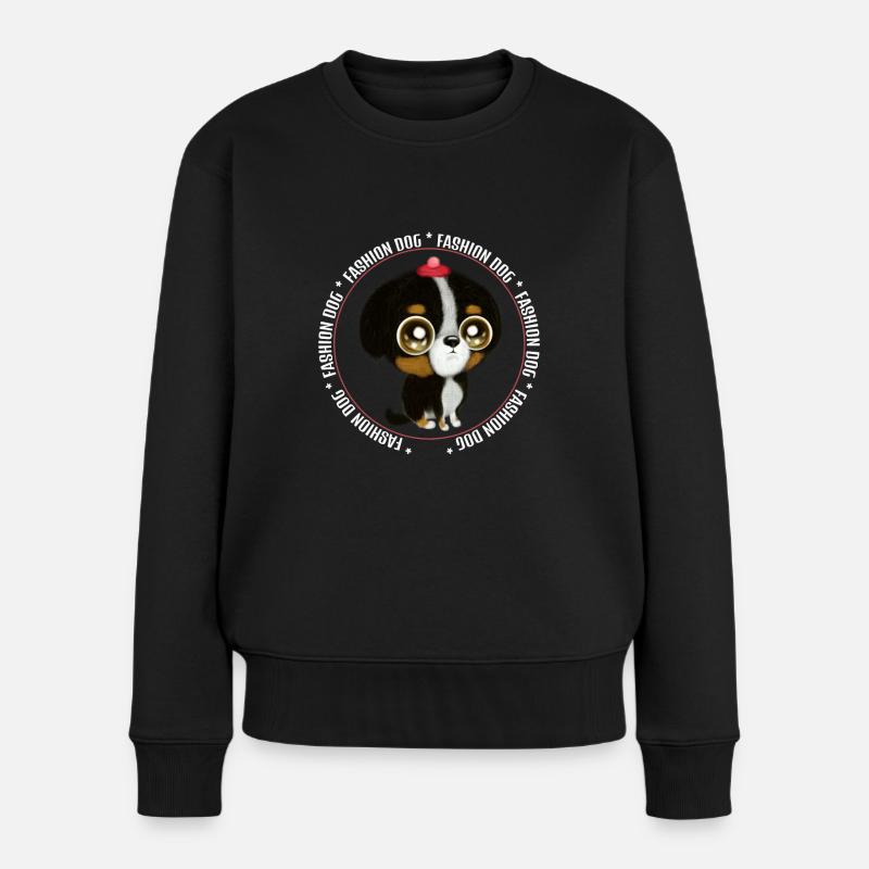 Mode Chien - Pull Premium bio Femme - noir