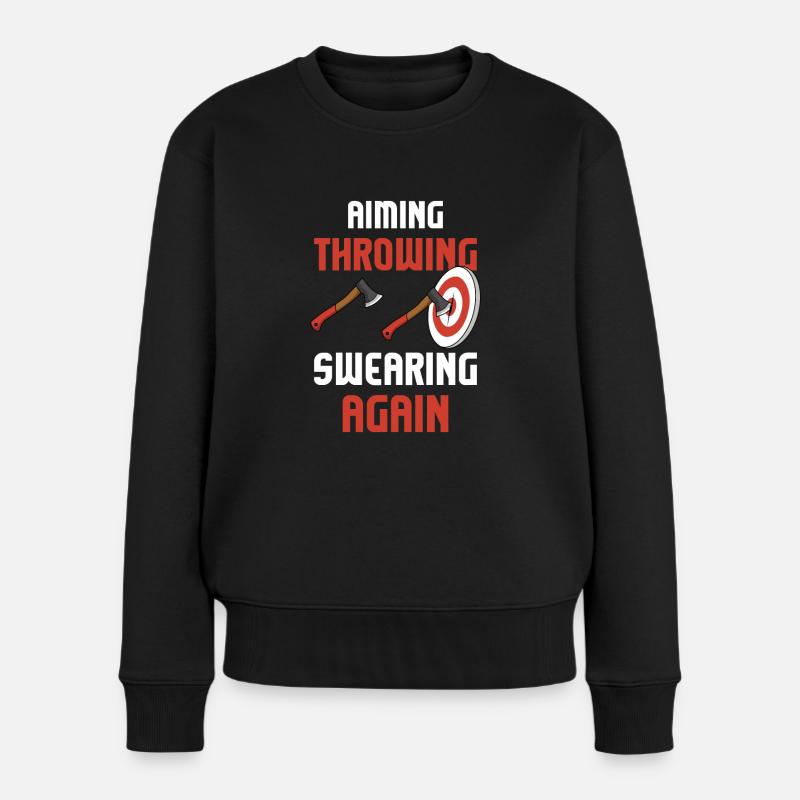 Axe ThrowIng Axe Double Axe Thrower - Women's Premium Organic Jumper - black