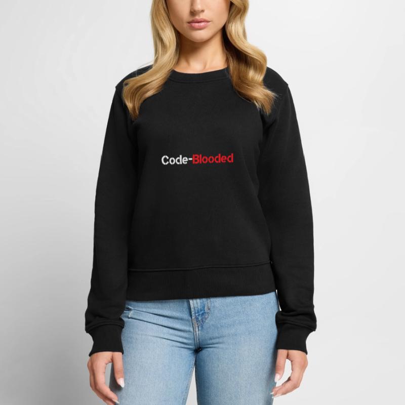 Code Blooded Programmeur Codage Informatique Pull Premium bio Femme