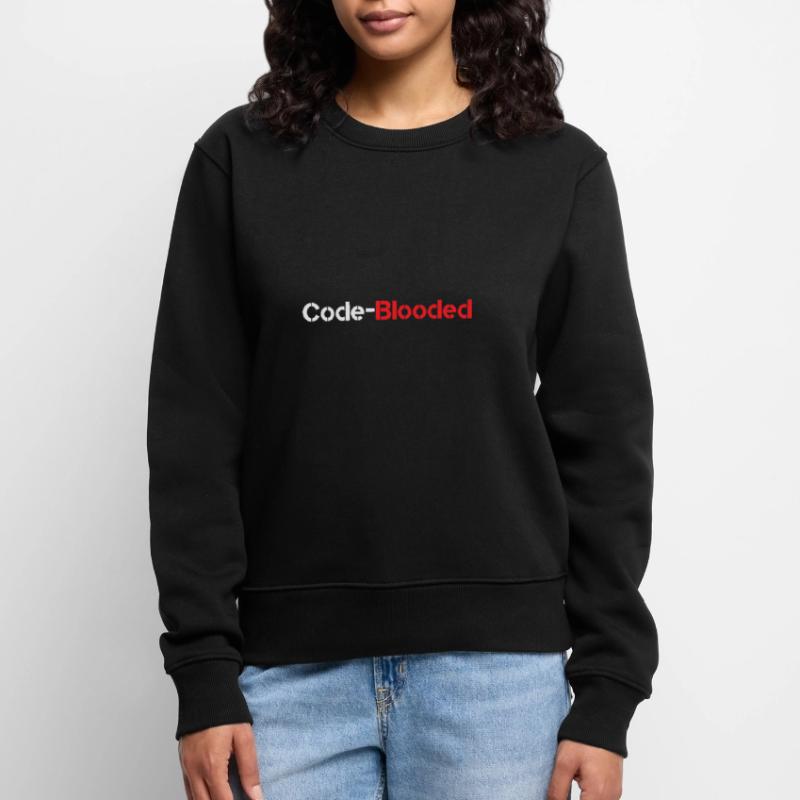 Code Blooded Programmeur Codage Informatique Pull Premium bio Femme