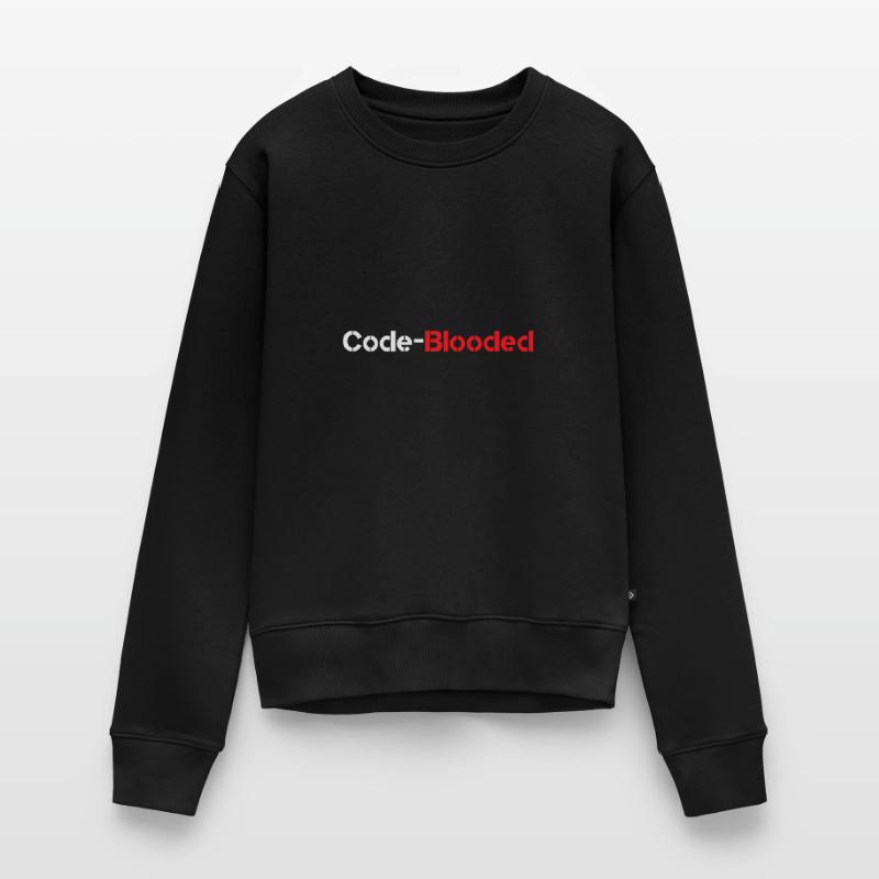 Code Blooded Programmeur Codage Informatique Pull Premium bio Femme