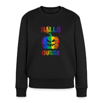Hallo Queer Halloween Pride - Pull Premium bio Femme - noir - Devant - Julia (174cm)