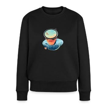 Scuba Diver Scuba Diving Idée cadeau - Pull Premium bio Femme - noir - Devant - Julia (174cm)