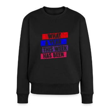Quelle année cette semaine a été 3 - Pull Premium bio Femme - noir - Devant - Julia (174cm)