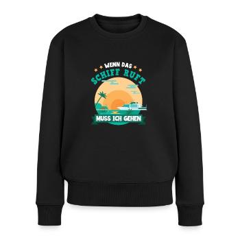 Kreuzfahrt - Frauen Premium Bio Pullover - Schwarz - Vorne - Julia (174cm)