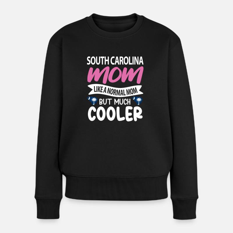 South Carolina mama geschenk - Frauen Premium Bio Pullover - Schwarz