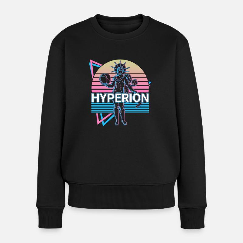 Hyperion Titan Gott Antike griechische Mythologie - Frauen Premium Bio Pullover - Schwarz
