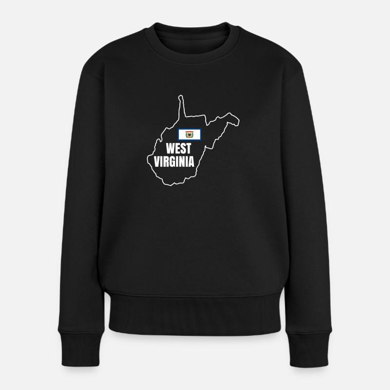 Cadeau de fierté de Virginie-Occidentale - Pull Premium bio Femme - noir
