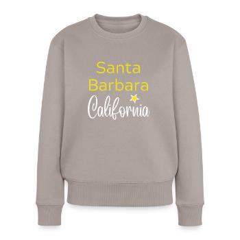 Santa Barbara California - Pull Premium bio Femme - taupe - Devant - Julia (174cm)