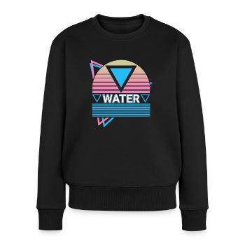 Water Element Symbol Paganism Wicca Wicca - Women's Premium Organic Jumper - black - Front - Julia (174cm)