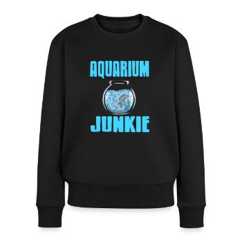 Aquarium Junkie Awesome Fishing T-Shirt Cadeau - Pull Premium bio Femme - noir - Devant - Julia (174cm)