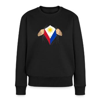 Fier cadeau des Philippines - Pull Premium bio Femme - noir - Devant - Julia (174cm)