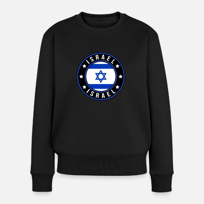 Israël - Pull Premium bio Femme - noir