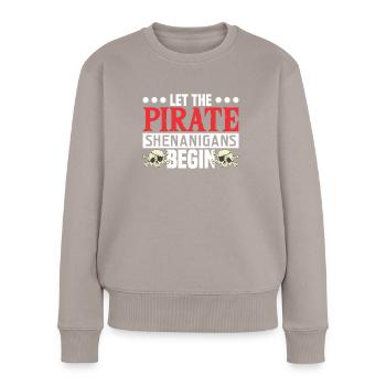 Pirate Kids Skull Party Pirates - Women's Premium Organic Jumper - taupe - Front - Julia (174cm)