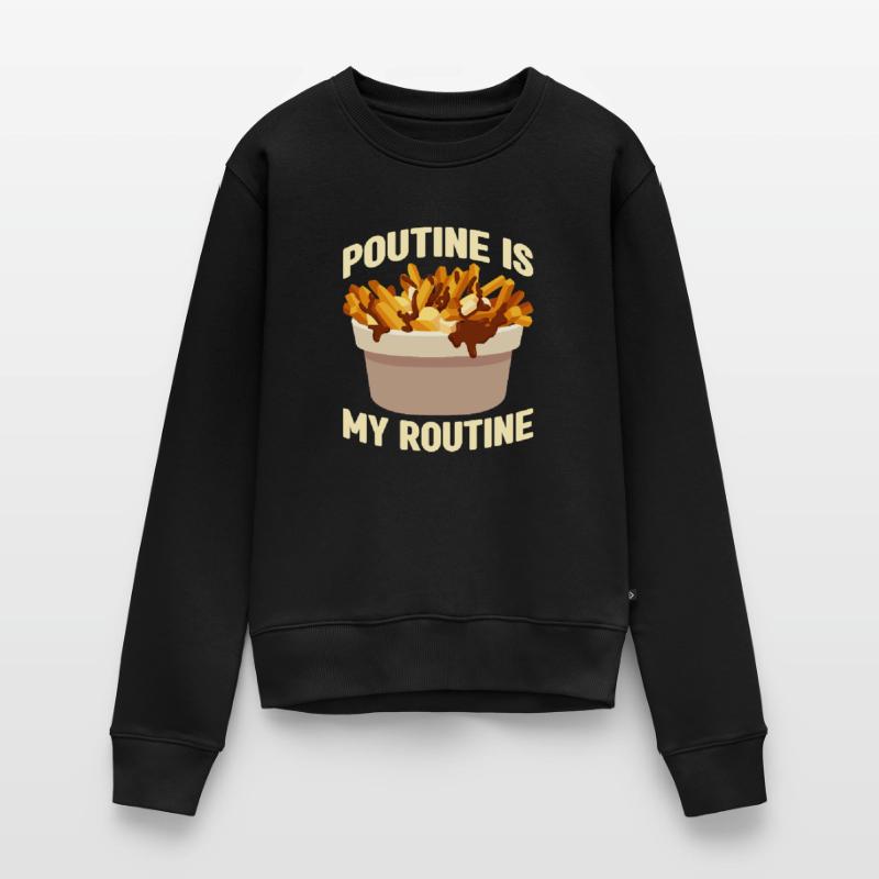 Poutine Canada Spécialité de restauration rapide Pull Premium bio Femme
