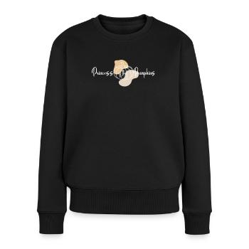 Prinzessin Der Kürbisse Herbst Im Herbst Oktober - Frauen Premium Bio Pullover - Schwarz - Vorne - Julia (174cm)
