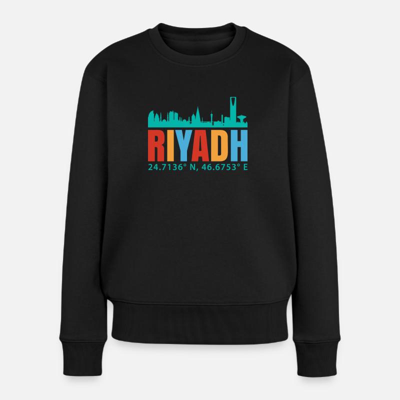 Riad - Frauen Premium Bio Pullover - Schwarz