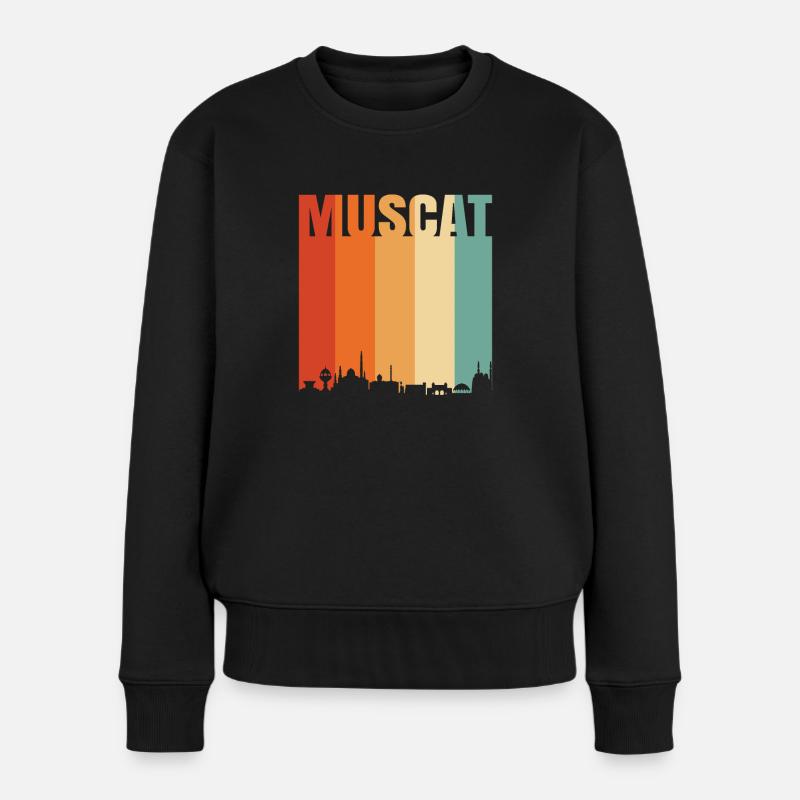 Maskat - Frauen Premium Bio Pullover - Schwarz