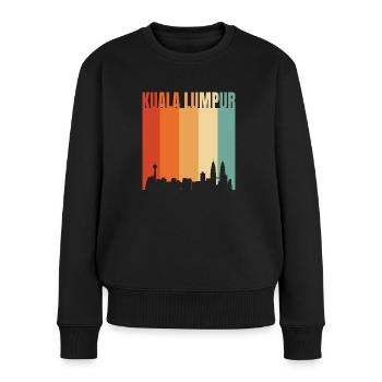 Kuala Lumpur - Pull Premium bio Femme - noir - Devant - Julia (174cm)