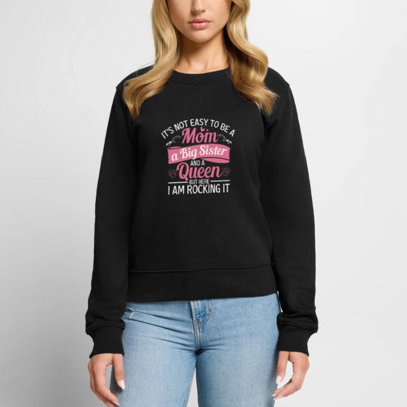 Es Ist Nicht Einfach, Eine Mutter Und Eine Große Frauen Premium Bio Pullover