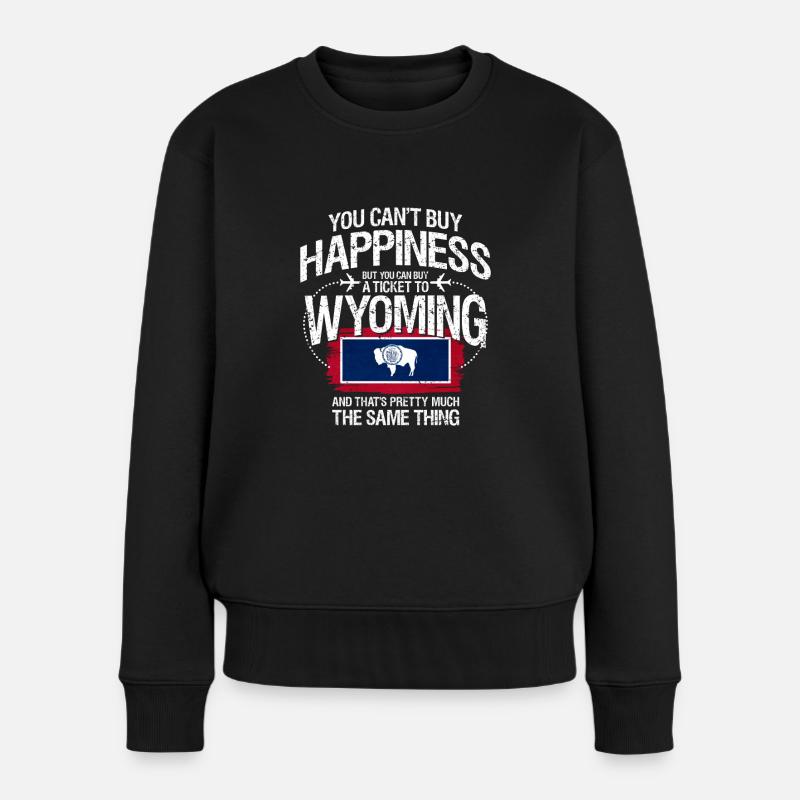 Wyoming - Frauen Premium Bio Pullover - Schwarz