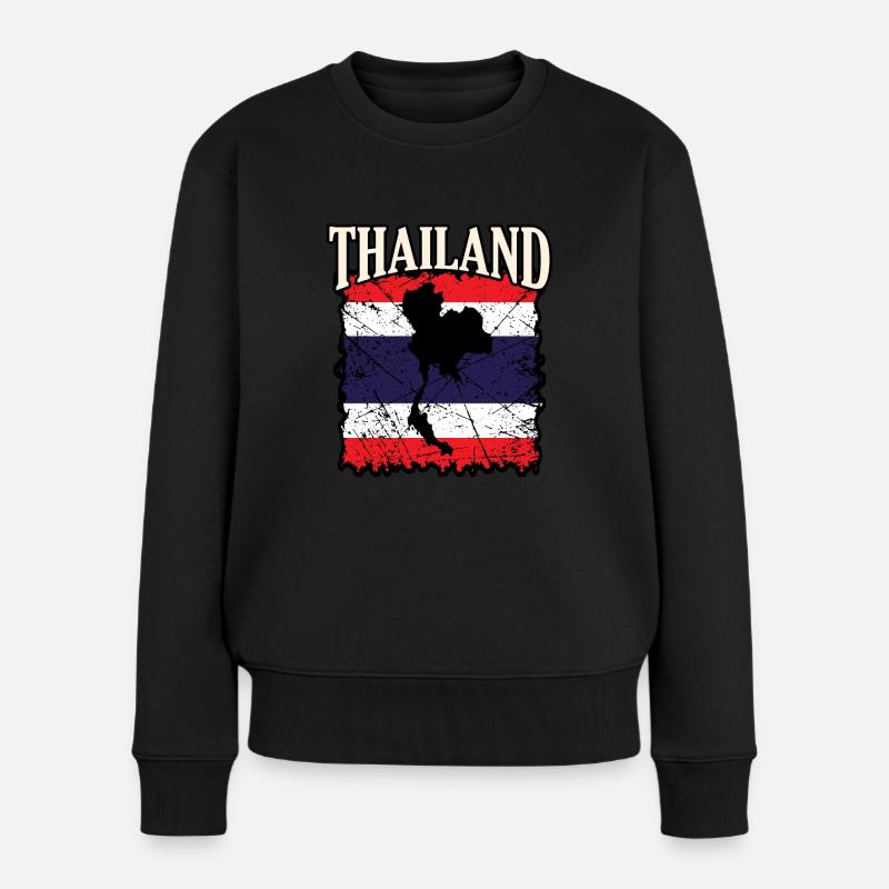 Thaïlande - Pull Premium bio Femme - noir