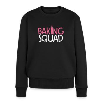 Baking squad - Women's Premium Organic Jumper - black - Front - Julia (174cm)